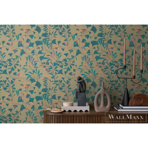 AS CREATION Anna dAndrea 78223-2 kék leveles modern,elegáns tapéta