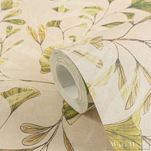 AS CREATION Anna dAndrea 78223-3 krémszínű leveles modern,elegáns tapéta