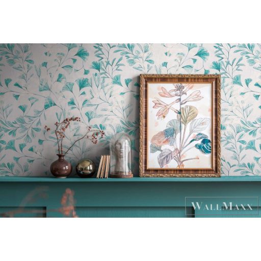 AS CREATION Anna dAndrea 78223-4 kék leveles modern,elegáns tapéta