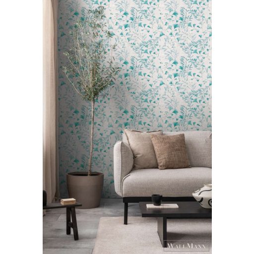 AS CREATION Anna dAndrea 78223-4 kék leveles modern,elegáns tapéta