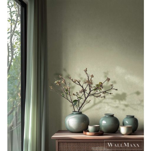 AS CREATION Hot Spots 78227-1 zöld Uni Modern,Elegáns tapéta