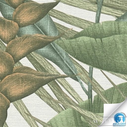 AS CREATION Designdrop 78451-1 zöld levél modern,elegáns tapéta