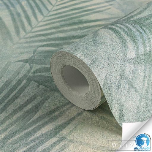 AS CREATION Designdrop 78452-1 zöld levél modern,elegáns tapéta