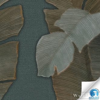   AS CREATION Designdrop 78453-1 kék levél modern,elegáns tapéta