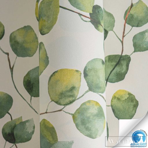 AS CREATION Designdrop 78454-1 zöld levél modern,elegáns tapéta