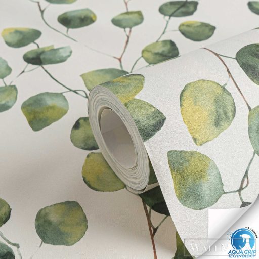 AS CREATION Designdrop 78454-1 zöld levél modern,elegáns tapéta