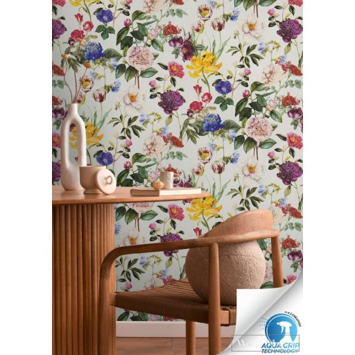 AS CREATION Designdrop 78491-1 sokszínű virág modern,elegáns tapéta