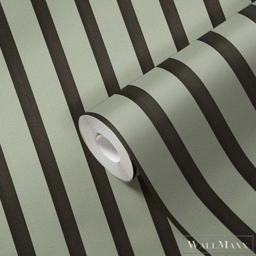 AS CREATION 50 Jahre AS 78628-2 zöld Csíkos Modern,Elegáns tapéta