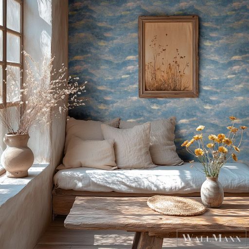 AS CREATION Hot Spots 78656-1 kék Térhatású Klasszikus tapéta