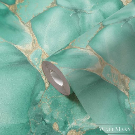 AS CREATION Elite of Shades 78657-1 zöld márvány klasszikus XXL tapéta