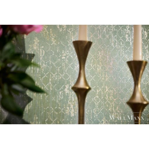 AS CREATION Hot Spots 78672-5 zöld Barokk Modern,Elegáns tapéta