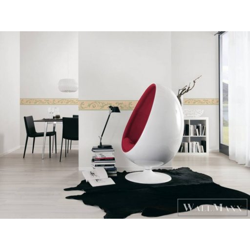 AS CREATION Only Borders 78942-6 zöld levél mintás modern bordűr