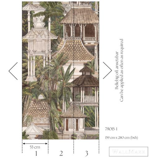 AS CREATION Hot Spots 79015-1 barna Természet Klasszikus digitális panel