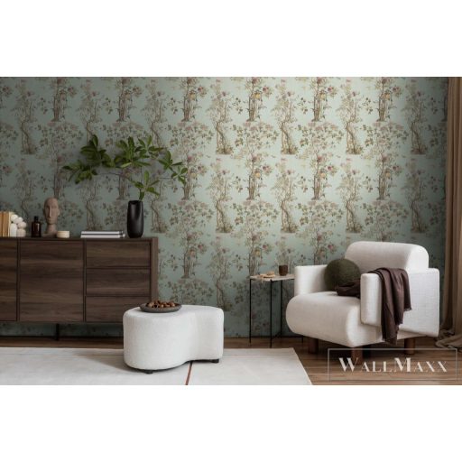 AS CREATION History of Art 2 79043-5 barna virágos modern,elegáns tapéta