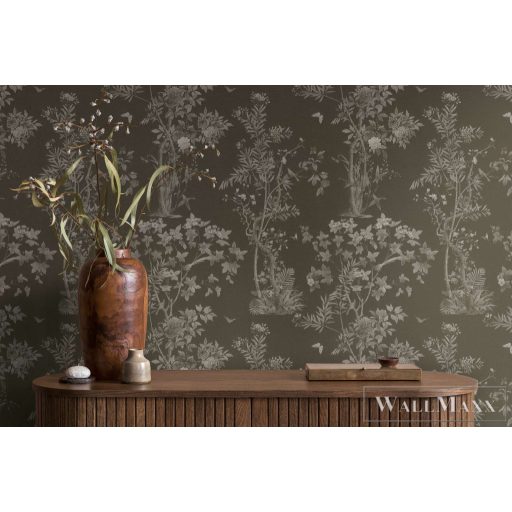 AS CREATION History of Art 2 79043-6 barna virágos modern,elegáns tapéta