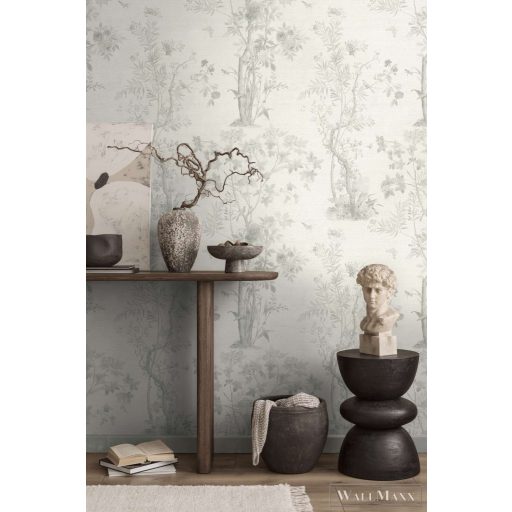AS CREATION History of Art 2 79043-7 szürke virágos modern,elegáns tapéta