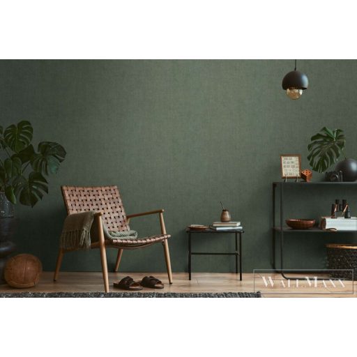 AS CREATION History of Art 2 79044-8 zöld uni modern,elegáns tapéta