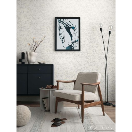 AS CREATION History of Art 2 79046-2 krémszínű leveles modern,elegáns tapéta