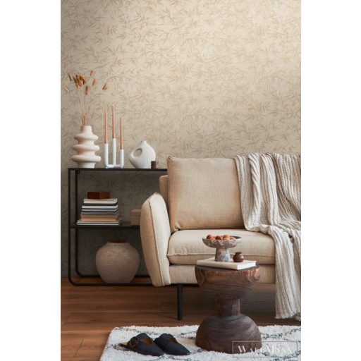 AS CREATION History of Art 2 79046-3 bézs leveles modern,elegáns tapéta