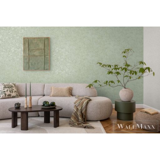 AS CREATION History of Art 2 79046-4 zöld leveles modern,elegáns tapéta