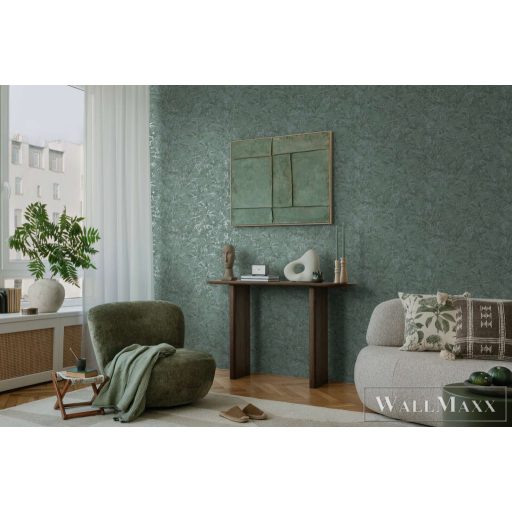 AS CREATION History of Art 2 79046-5 zöld leveles modern,elegáns tapéta