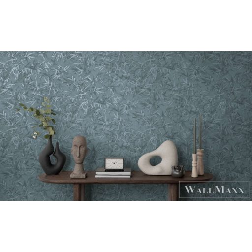 AS CREATION History of Art 2 79046-6 kék leveles modern,elegáns tapéta