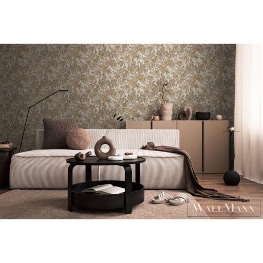 AS CREATION History of Art 2 79047-4 bézs leveles modern,elegáns tapéta