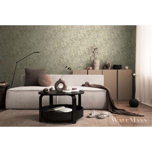 AS CREATION History of Art 2 79047-5 ezüstös leveles modern,elegáns tapéta