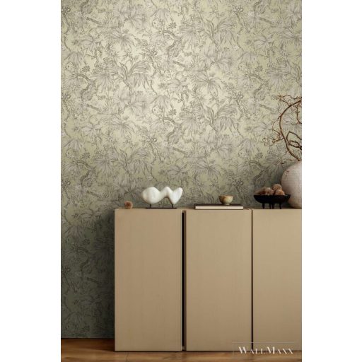 AS CREATION History of Art 2 79047-5 ezüstös leveles modern,elegáns tapéta