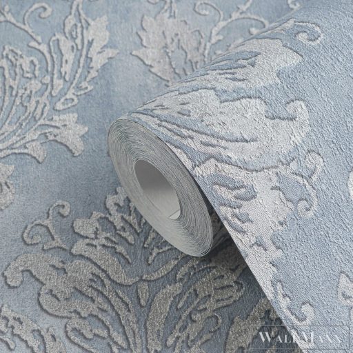 AS CREATION History of Art 2 79049-1 kék barokk modern,elegáns tapéta