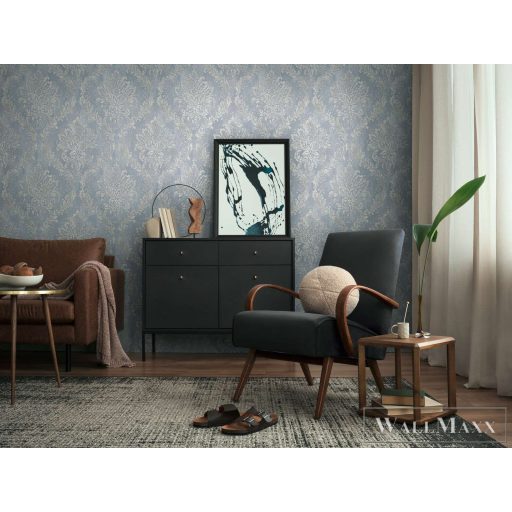 AS CREATION History of Art 2 79049-1 kék barokk modern,elegáns tapéta