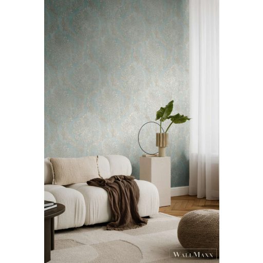 AS CREATION History of Art 2 79049-3 kék barokk modern,elegáns tapéta