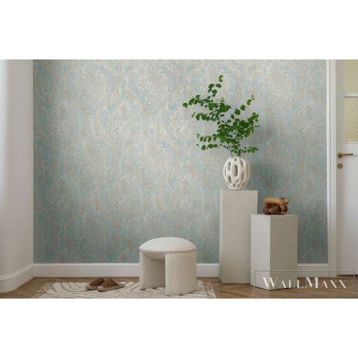 AS CREATION History of Art 2 79049-3 kék barokk modern,elegáns tapéta