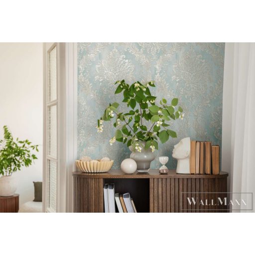 AS CREATION History of Art 2 79049-3 kék barokk modern,elegáns tapéta