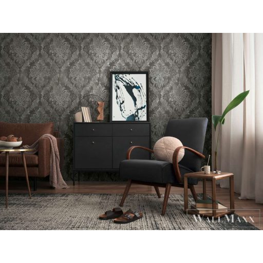 AS CREATION History of Art 2 79049-6 ezüstös barokk modern,elegáns tapéta