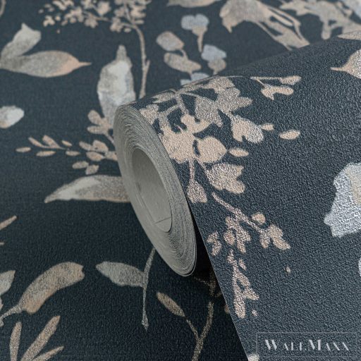 AS CREATION COSMOLiving 79061-5 szürke-fényes virágos klasszikus tapéta