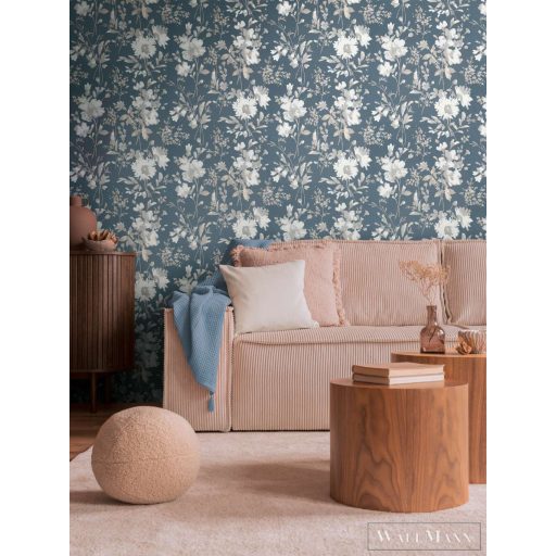 AS CREATION COSMOLiving 79061-5 szürke-fényes virágos klasszikus tapéta