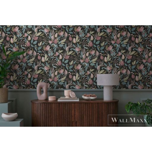 AS CREATION COSMOLiving 79062-2 színes-zöld virágos klasszikus tapéta