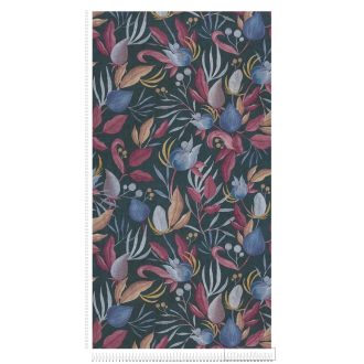   AS CREATION COSMOLiving 79062-3 kék-barna virágos klasszikus tapéta