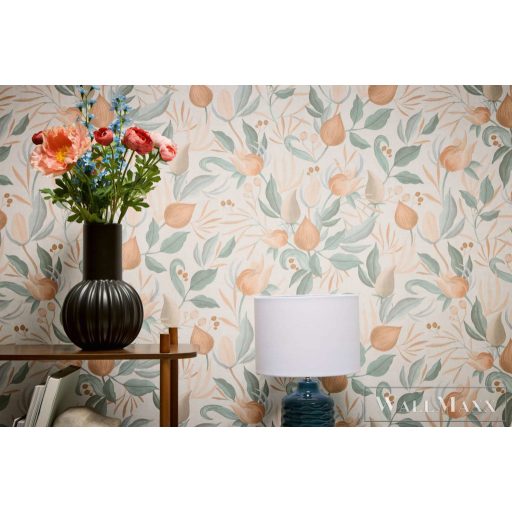 AS CREATION COSMOLiving 79062-4 színes-krémszínű virágos klasszikus tapéta