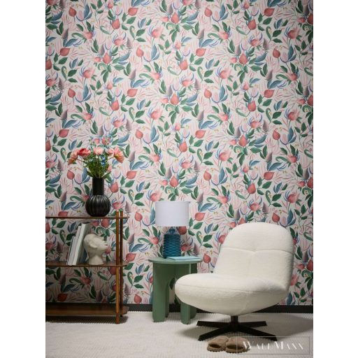 AS CREATION COSMOLiving 79062-5 színes-zöld virágos klasszikus tapéta