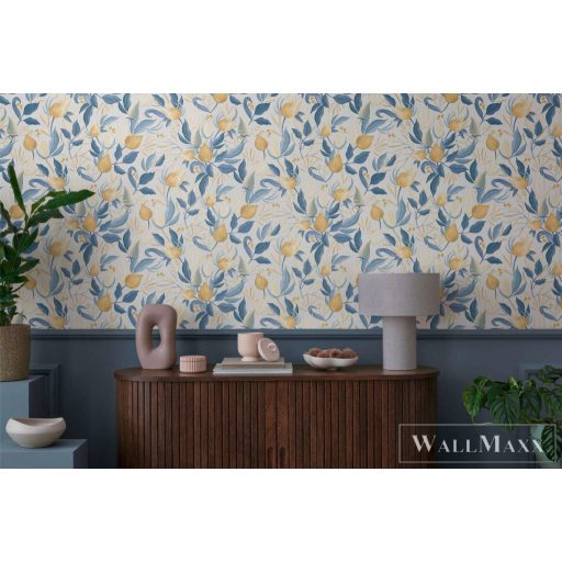 AS CREATION COSMOLiving 79062-6 kék-színes virágos klasszikus tapéta