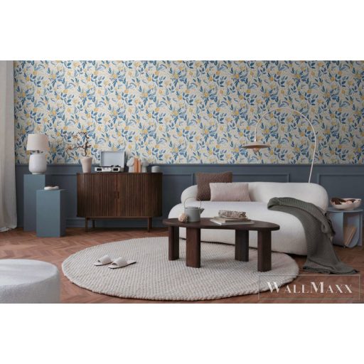 AS CREATION COSMOLiving 79062-6 kék-színes virágos klasszikus tapéta