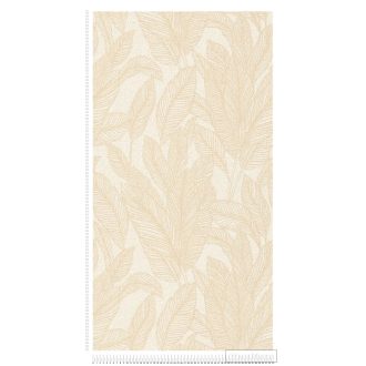   AS CREATION COSMOLiving 79064-2 fényes-fehér leveles klasszikus tapéta