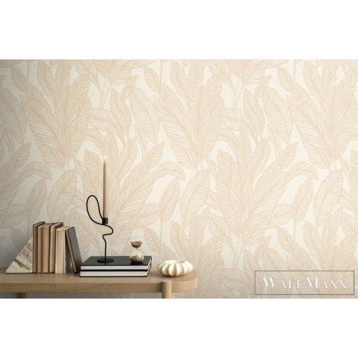 AS CREATION COSMOLiving 79064-2 fényes-fehér leveles klasszikus tapéta