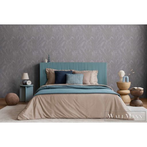 AS CREATION COSMOLiving 79064-5 szürke-fényes leveles klasszikus tapéta