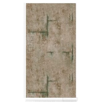   AS CREATION COSMOLiving 79085-4 barna-zöld grafikai klasszikus tapéta