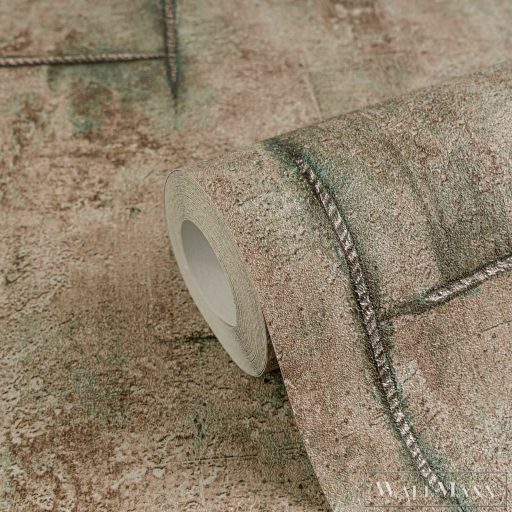 AS CREATION COSMOLiving 79085-4 barna-zöld grafikai klasszikus tapéta