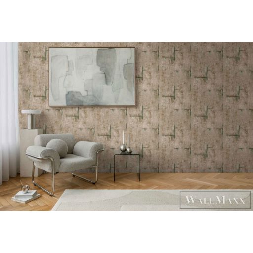 AS CREATION COSMOLiving 79085-4 barna-zöld grafikai klasszikus tapéta