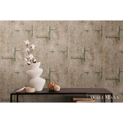 AS CREATION COSMOLiving 79085-4 barna-zöld grafikai klasszikus tapéta